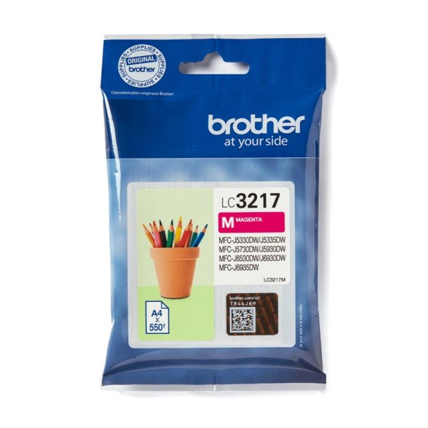 Brother LC3217M Original Bl�kpatron Magenta - Standard - 550 Sider