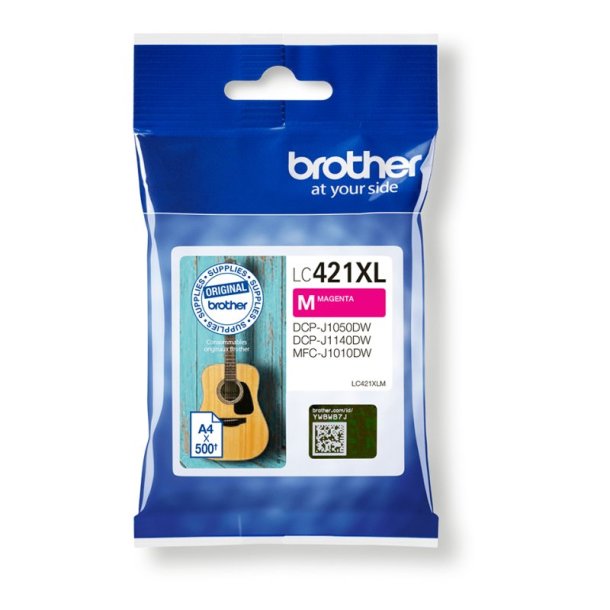 Brother LC421XLM Original Bl�kpatron Magenta - XL - 500 Sider