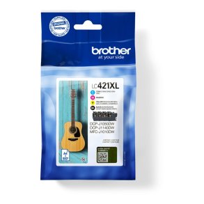 Brother LC421XLVAL Valuepack - Original Bl�kpatroner Sort, Bl�, Magenta, Gul