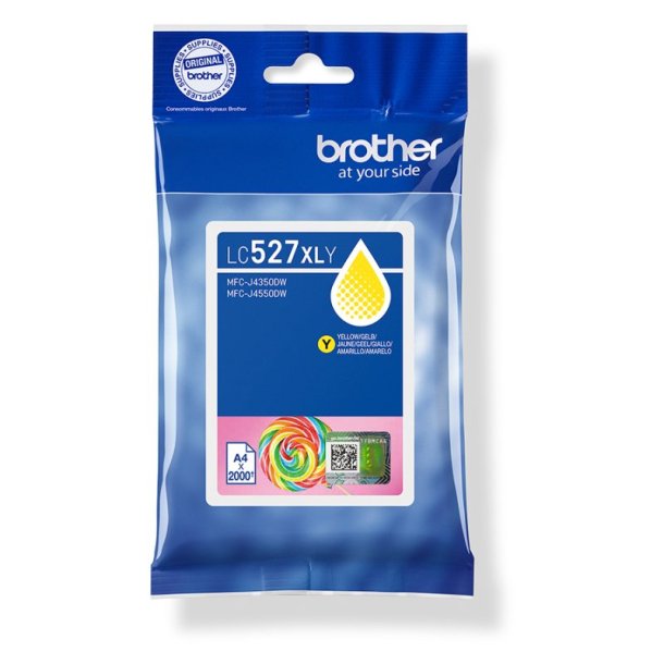 Brother LC527XLY Original Bl�kpatron Gul - XL - 2000 Sider