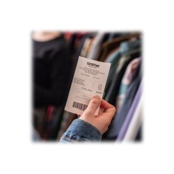 Brother BDE-1J000079-040 rulle - hvid - 79mmx14m - Kvitteringsrulle - Thermo papir