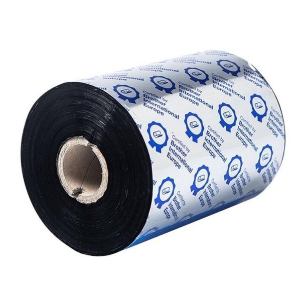 Brother BRS-1D600-110 farvebnd - sort tryk - 110mmx600m - Standard Resin