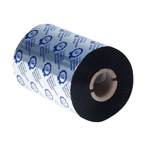 Brother BWS-1D450-110 farvebnd - sort tryk - 110mmx450m - Standard Voks