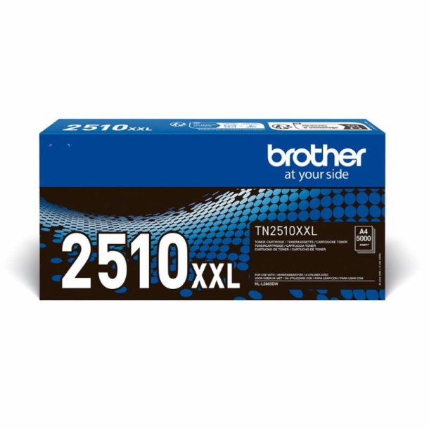 Brother TN2510XXL - Original toner - 5000 Sider ved 5% dkning - Sort - 1 stk.