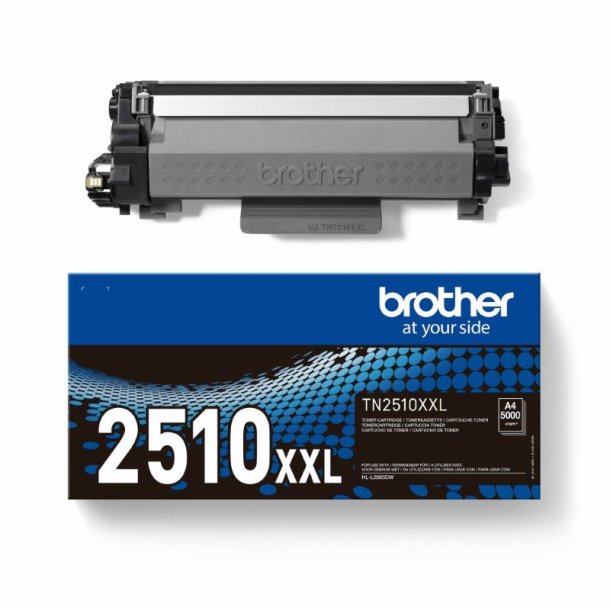 Brother TN2510XXL - Original toner - 5000 Sider ved 5% dkning - Sort - 1 stk.