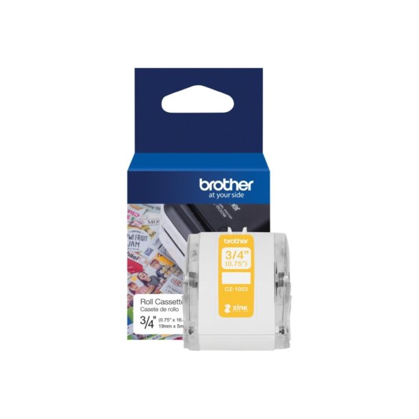 Brother CZ-1003 Tape - farver p hvid - 19mmx5m - til VC-500W