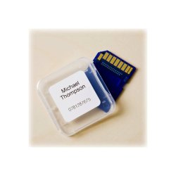 Brother DK-11221 tape - sort tekst p hvid - 23x23mm - Kvadratiske labels - 1000 stk. pr. rulle