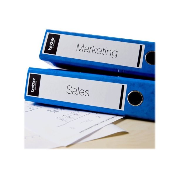 Brother DK-22205 tape - sort tekst p hvid - 62mmx30,5m - Thermo papir