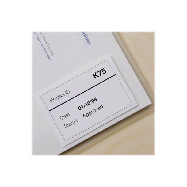 Brother DK-22212 tape - sort tekst p hvid - 62mmx15,2m - filmlabelrulle