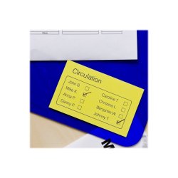 Brother DK-44605 tape - sort tekst p gul - 62mmx30,5m - aftagelig label