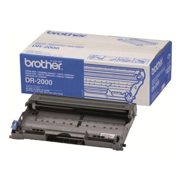 Brother DR2000 - Original Tromle - 12000 Sider ved 5% dkning - Laserprint - Sort - 1 stk.