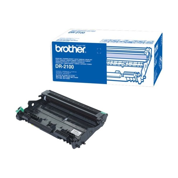 Brother DR2100 - Original Tromle - 12000 Sider ved 5% dkning - Laserprint - Sort - 1 stk.