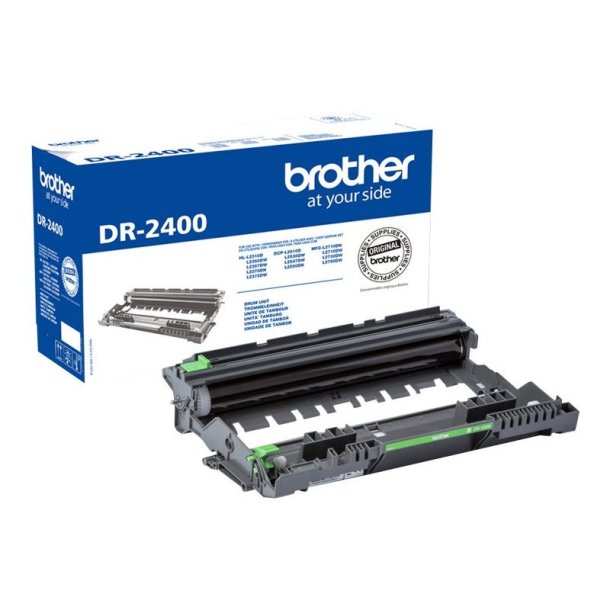 Brother DR2400 - Original Tromle - 12000 Sider ved 5% dkning - Laserprint - Sort - 1 stk.