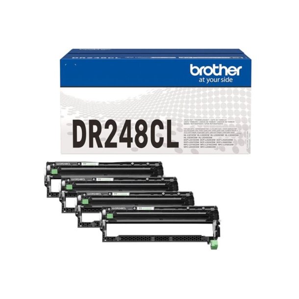 Brother DR248CL - Original Tromlekit - 30000 Sider ved 5% dkning - Laserprint - 4 stk.