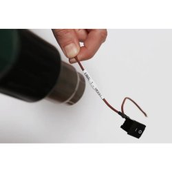 Brother Hse-231E tape - sort tekst p hvid - 11,2mmx1,5m - Krympeflex