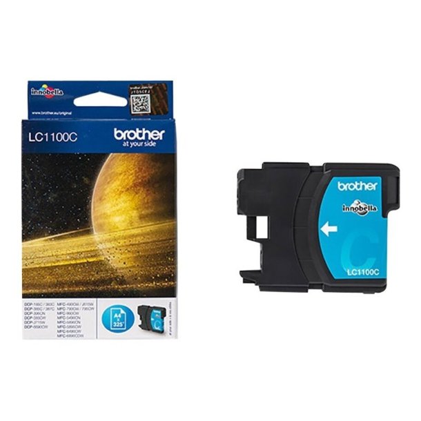 Brother LC1100C - original - 325 Sider ved 5% dkning - Cyan - 1 stk.