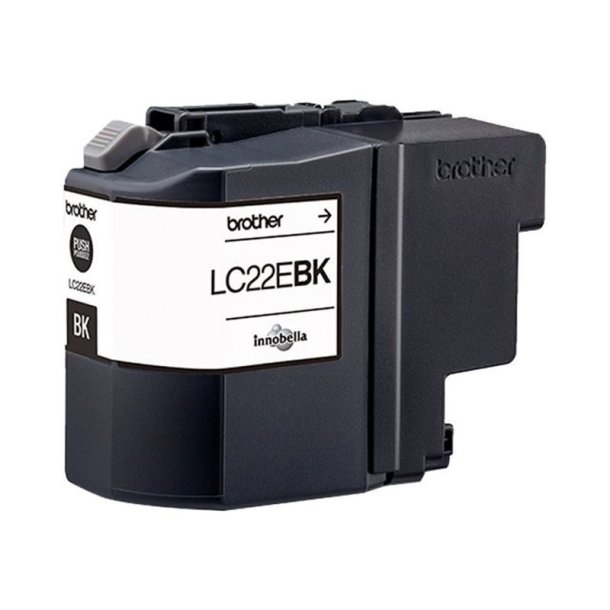 Brother LC22EBK - original - 2400 Sider ved 5% dkning - Sort - 1 stk.