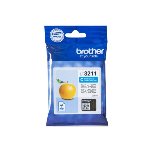 Brother LC3211C - original - 200 Sider ved 5% dkning - Cyan - 1 stk.