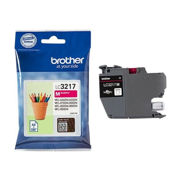 Brother LC3217M - original - 550 Sider ved 5% dkning - Magenta - 1 stk.