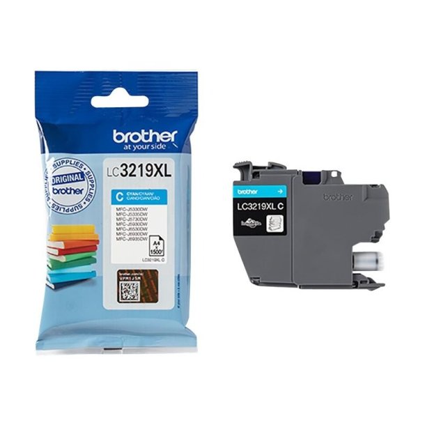 Brother LC3219XLC - original - 1500 Sider ved 5% dkning - Cyan - 1 stk.