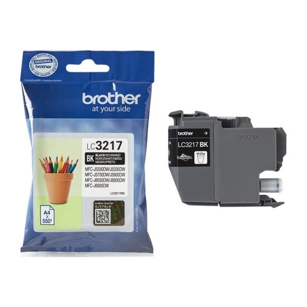 Brother LC3237BK - original - 3000 Sider ved 5% dkning - Sort - 1 stk.