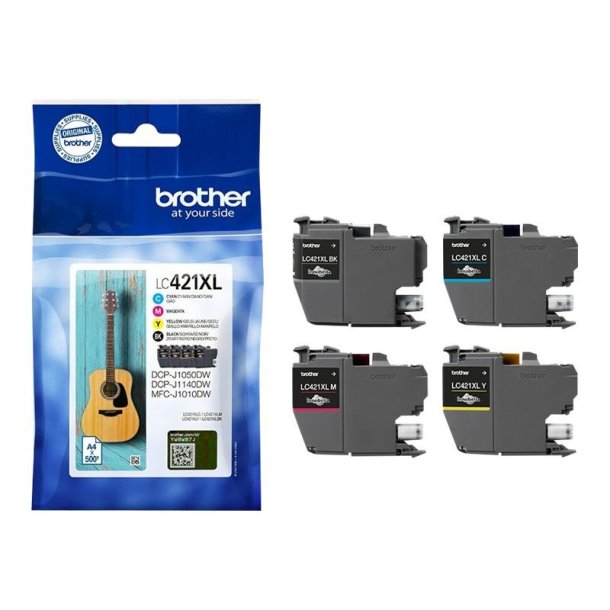 Brother LC421XLVALDR - original - 4 stk. i Multi Pakke - Sort/Cyan/Magenta/Yellow