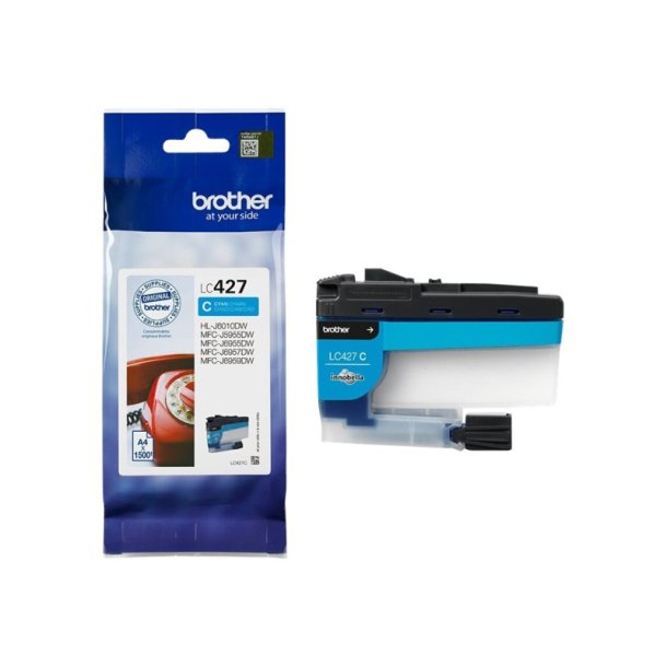 Brother LC427C - original - 1500 Sider ved 5% dkning - Cyan - 1 stk.