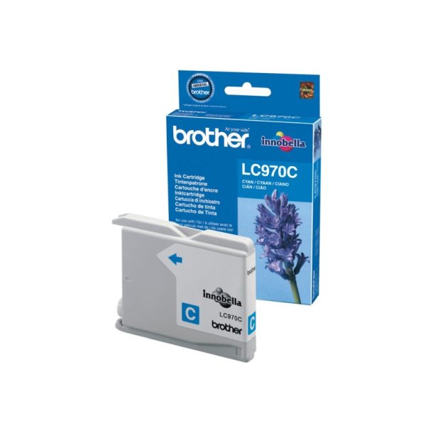 Brother LC970C - original - 300 Sider ved 5% dkning - Cyan - 1 stk.