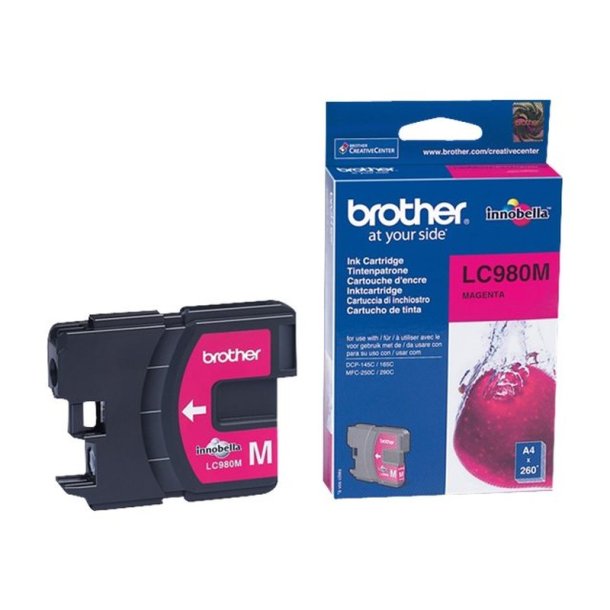 Brother LC980M - original - 260 Sider ved 5% dkning - Magenta - 1 stk.