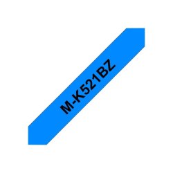 Brother M-K521BZ tape - sort tekst p bl - 9mmx8m - Ikke Lamineret
