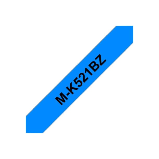 Brother M-K521BZ tape - sort tekst p bl - 9mmx8m - Ikke Lamineret