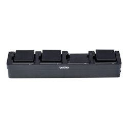 Brother PA-4BC-001EU - batterioplader - plads til 4 batterier - Indendrs - til RJ-serien - 2"