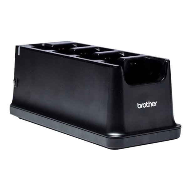 Brother PA-4CR-001EU - ladestation - plads til 4 batterier - Indendrs - til RJ-serien - 2"