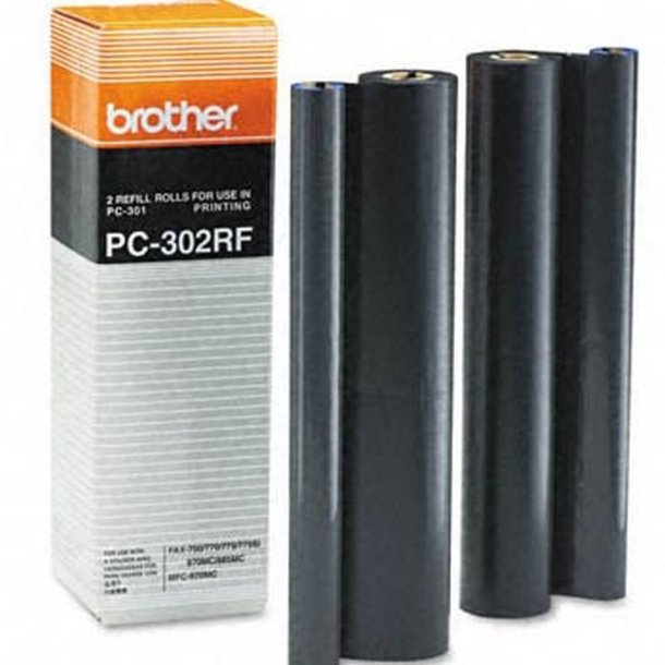 Brother PC-302RF - Faxbnd - 235 Sider - sort - 2 stk.