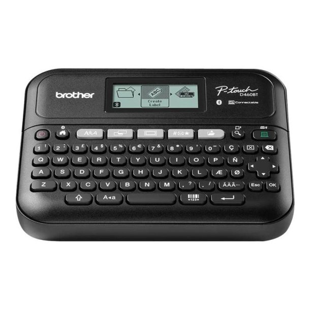 Brother PT-D460BTVP - Bord Labelprinter - QWERTY - Bluetooth - Max. 18 mm tape - Kuffert - 1 tape