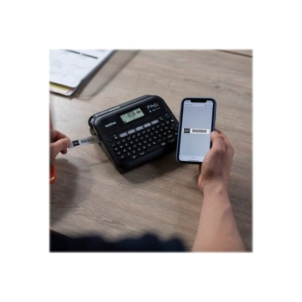 Brother PT-D460BTVP - Bord Labelprinter - QWERTY - Bluetooth - Max. 18 mm tape - Kuffert - 1 tape