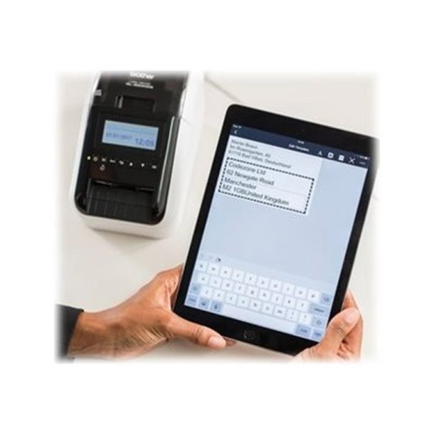 Brother QL-820NWBC - etiketteprinter - USB/WiFi/BT/LAN - Max. 62 mm labels - 2 stk. start ruller