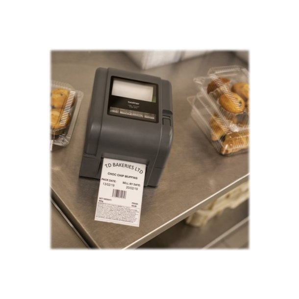 Brother TD-4520TN - etiketteprinter - Lan/Seriel/USB - 300DPI - Max. printbar bredde 105,7mm (4")