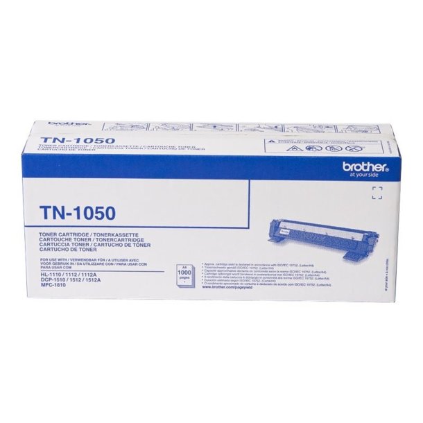 Brother TN1050 - Original toner - 1000 Sider ved 5% dkning - Sort - 1 stk.