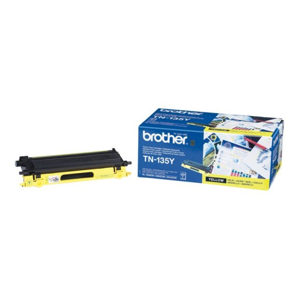 Brother TN135Y - Original toner - 4000 Sider ved 5% dkning - Yellow - 1 stk.