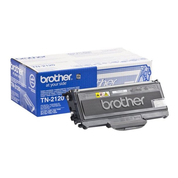 Brother TN2120 - Original toner - 2600 Sider ved 5% dkning - Sort - 1 stk.