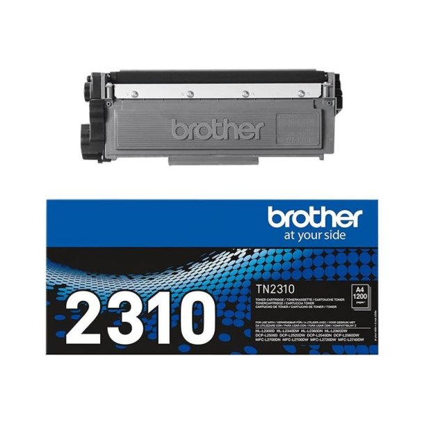 Brother TN2310 - Original toner - 1200 Sider ved 5% dkning - Sort - 1 stk.