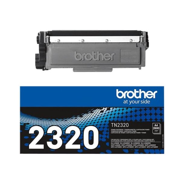 Brother TN2320 - Original toner - 2600 Sider ved 5% dkning - Sort - 1 stk.