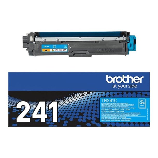 Brother TN241C - Original toner - 1400 Sider ved 5% dkning - Cyan - 1 stk.