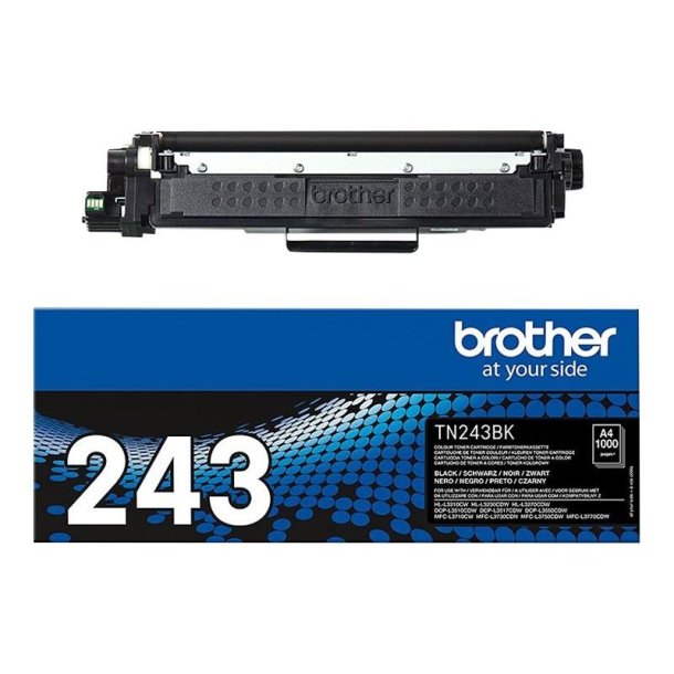 Brother TN243BK - Original toner - 1000 Sider ved 5% dkning - Sort - 1 stk.