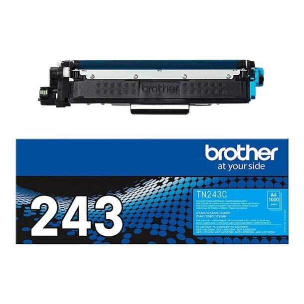 Brother TN243C - Original toner - 1000 Sider ved 5% dkning - Cyan - 1 stk.