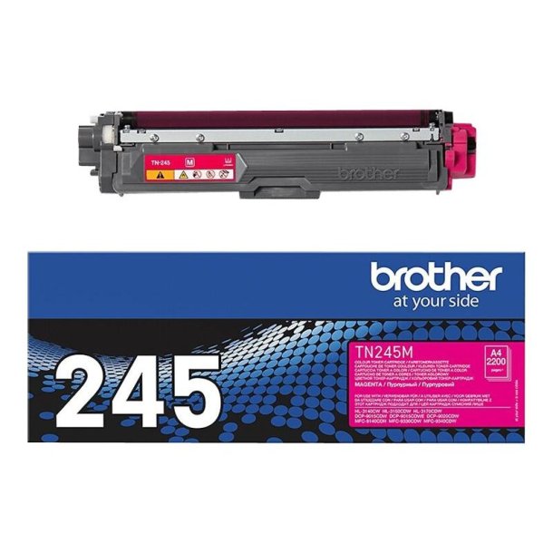 Brother TN245M - Original toner - 2200 Sider ved 5% dkning - Magenta - 1 stk.