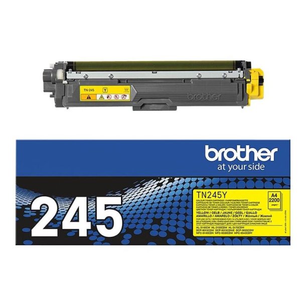 Brother TN245Y - Original toner - 2200 Sider ved 5% dkning - Yellow - 1 stk.