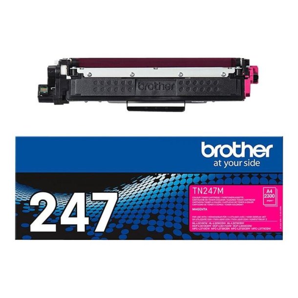 Brother TN247M - Original toner - 2300 Sider ved 5% dkning - Magenta - 1 stk.