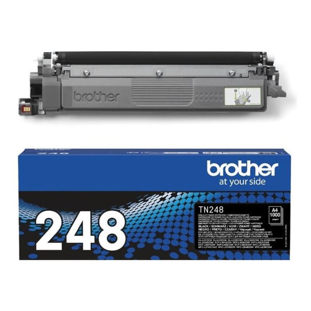 Brother TN248BK - Original toner - 1000 Sider ved 5% dkning - Sort - 1 stk.